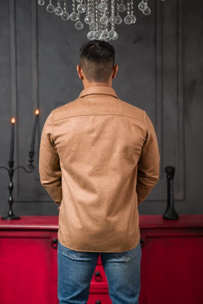 Advante Slimfit Çift Kapak Cepli Astarsız Kaşe Gömlek - 11