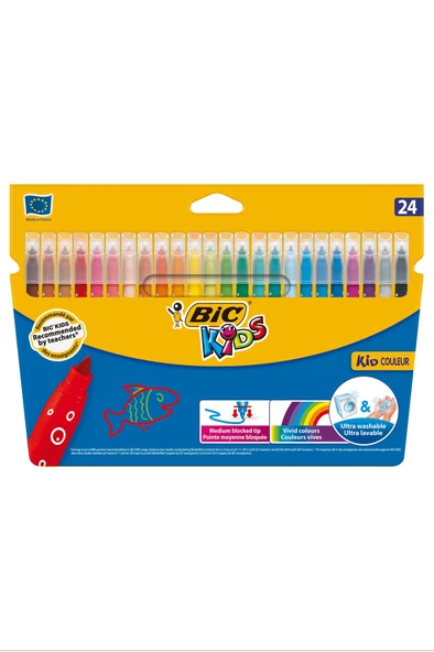 Bic Kid Couleur Keçeli Boya Kalemi 24'lü Kutu