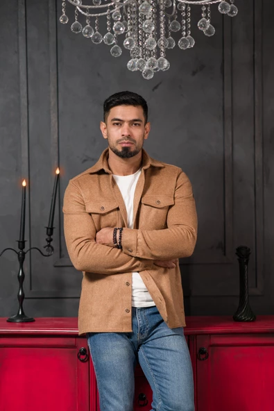 Advante Slimfit Çift Kapak Cepli Astarsız Kaşe Gömlek - 10