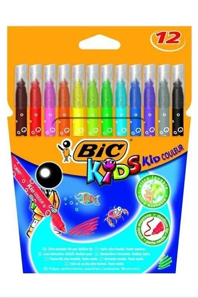 Bic Kid Couleur 12 Renk Keçeli Boya Kalemi