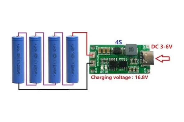 4s 16.8v 2a Li-ion & Lipo Pil Şarj Devresi - Resim 3