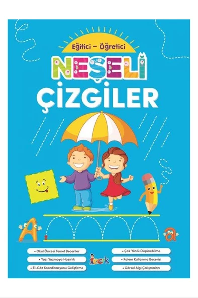 Eğitici Öğretici Neşeli Çizgiler Boyama Kitabı