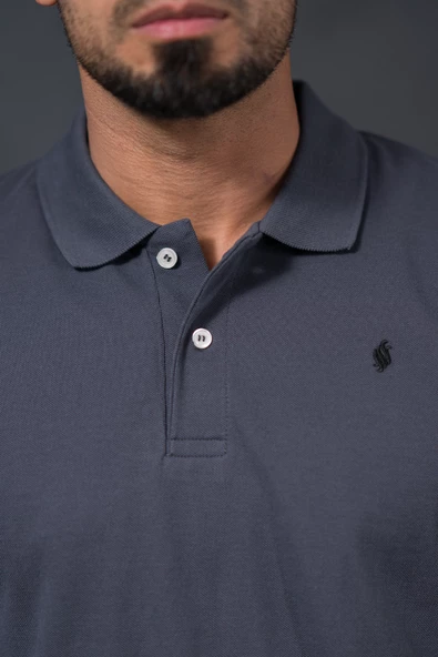 San&Fa Regular Fit Polo Yaka Uzun Kol Pamuklu Baharlık Sweatshirt - 12