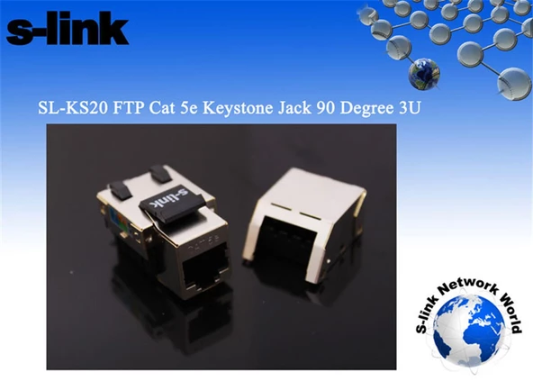S-link FTP CAT5E Kestone Jack3U 90 Dek ürün görseli