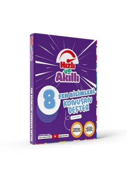 Tammat Yayıncılık 8. Sınıf LGS Fen Bilimleri Hızlı ve Akıllı Defter Konuşturan Defter