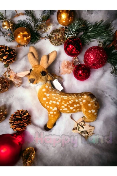 Sevimli Ren Geyiği Peluş 35 CM - Özel Gün Hediyesi Uyku Ve Oyun Arkadaşı Peluş Oyuncak ürün görseli 1