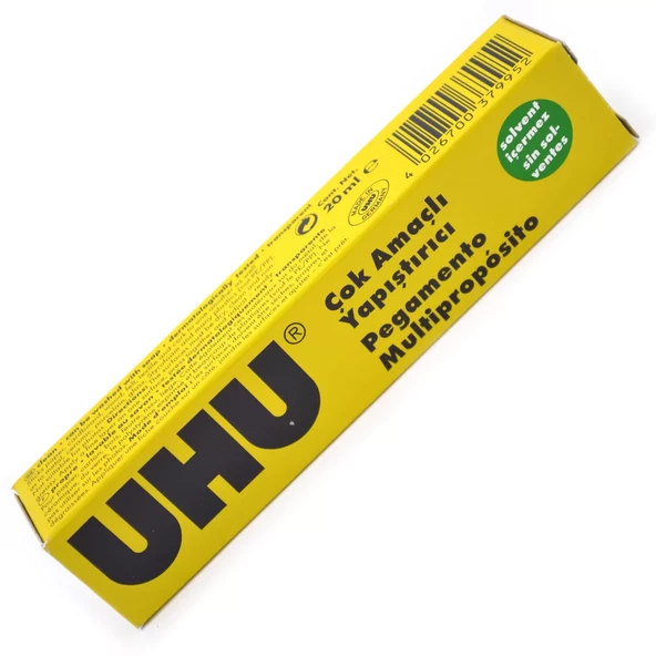 Uhu Solventsiz Çok Amaçlı Yapıştırıcı 20 Ml No:12 37995