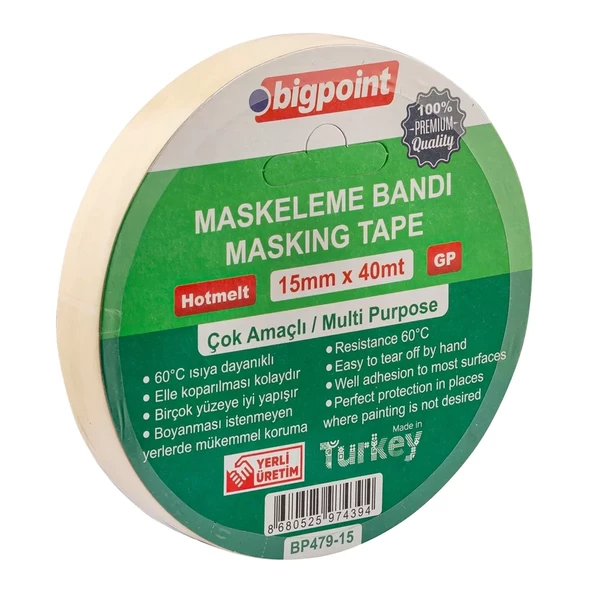 Bigpoint Maskeleme Bandı 15mm x 40m - 2
