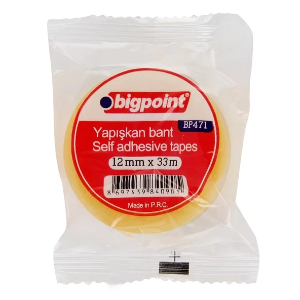 Bigpoint Kırtasiye Bandı 12 mm x 33 m - 2