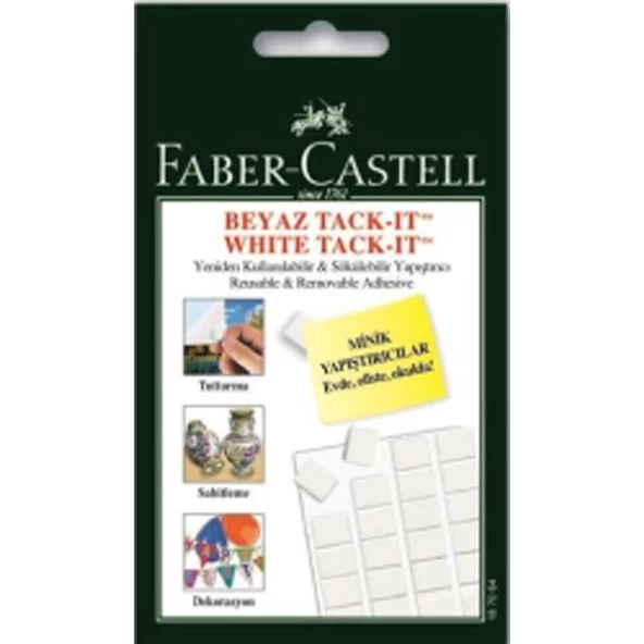 Faber Castell Hamur Yapıştırıcı Tack-it 50 gr Beyaz - 2