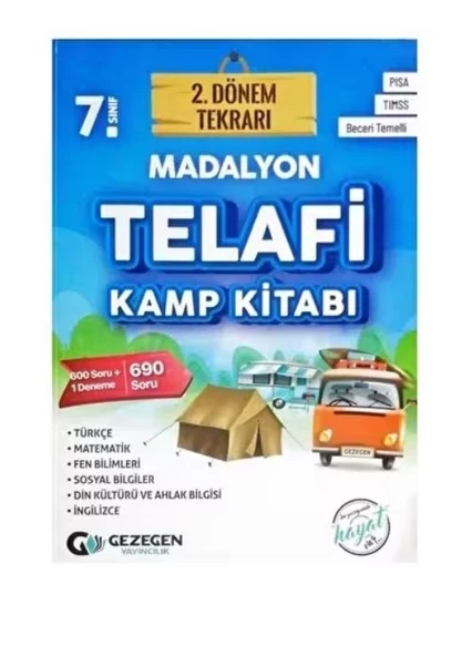 7. Sınıf 2. Dönem Madalyon Tekrarı Kamp Kitabı Gezegen Yayınları