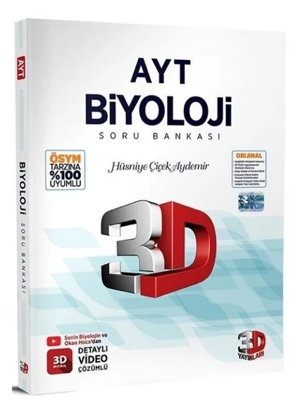 3D Yayınları AYT Biyoloji Soru Bankası