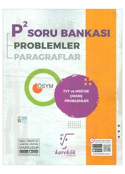 2024 TYT P2 Soru Bankası Karekök Yayınları