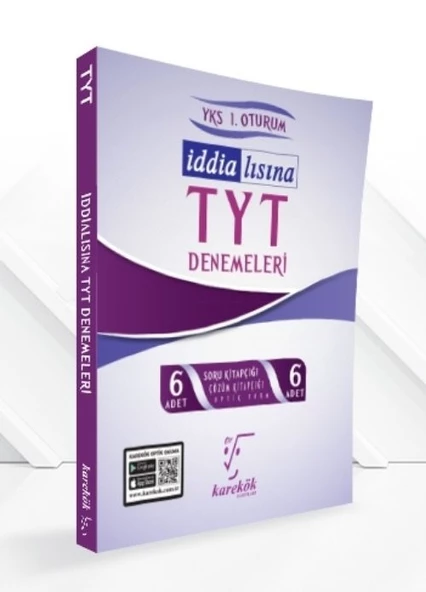 TYT İddialısına 6 Adet Deneme Karekök Yayınları