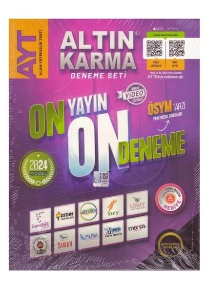 Altın Karma 2024 AYT 10+1 Karma Deneme