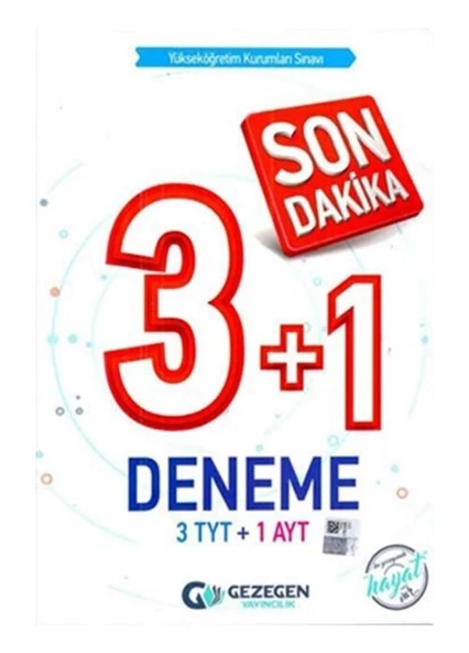 TYT AYT 3+1 Son Dakika Deneme Gezegen Yayıncılık