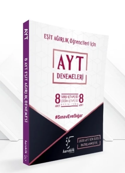 AYT Eşit Ağırlık Özel 8 li Paket Deneme Karekök Yayınları