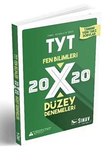 TYT Fen Bilimleri 20x20 Düzey Denemeleri Sınav Dergisi Yayınları