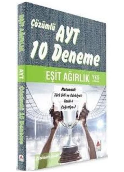 AYT Eşit Ağırlık Çözümlü 10 Deneme Delta Kültür Yayınları ürün görseli 1