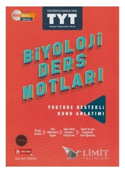TYT Biyoloji Ders Notları Limit Yayınları