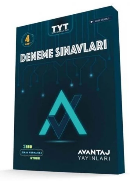 Avantaj Yayınları Avantaj TYT Video Çözümlü 4`lü Deneme Sınavları