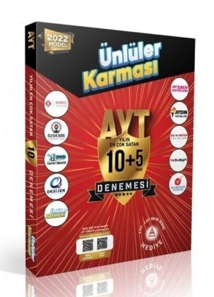 YKS AYT Ünlüler Karması 10 Deneme Ünlüler Yayınları