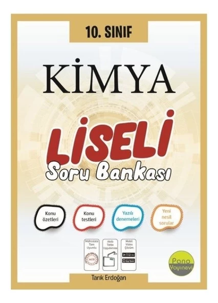 10. Sınıf Kimya Liseli Soru Bankası Pano Yayınları