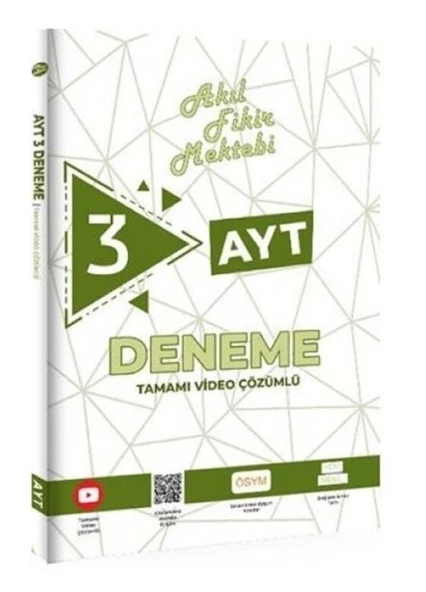 Akıl Fikir Mektebi 3`lü AYT Denemeleri