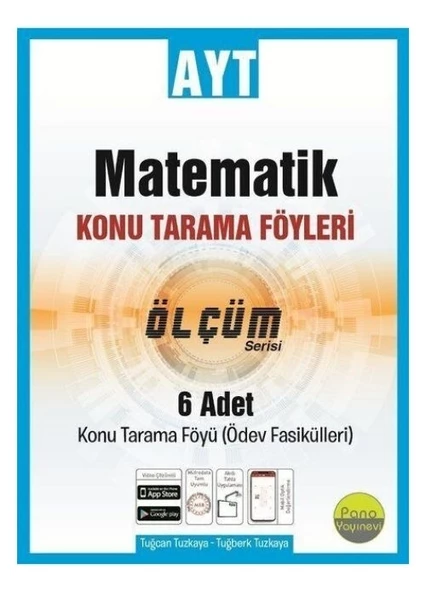 AYT Matematik Konu Tarama Föyleri Ölçüm Serisi 6 Fasikül Pano Yayınları