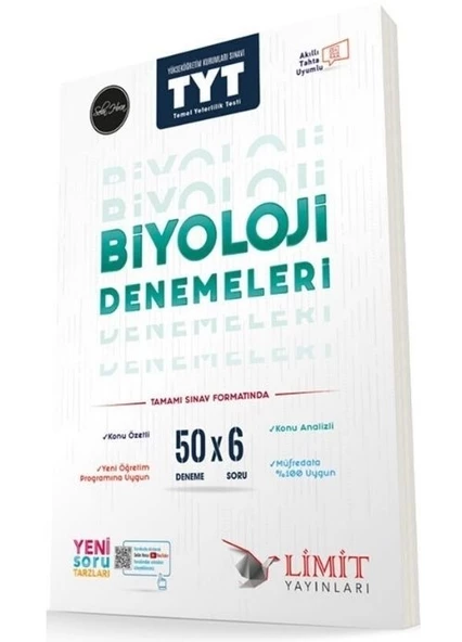 TYT Biyoloji 50x6 Denemeleri Limit Yayınları ürün görseli 1
