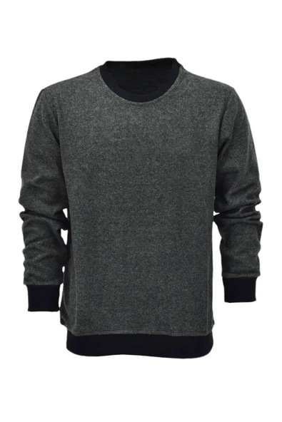 Erkek Sıfır Yaka Sweatshirt  2508 BGL-ST04027 - Resim 8