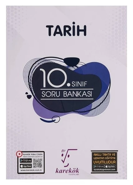10. Sınıf Tarih Soru Bankası Karekök Yayınları