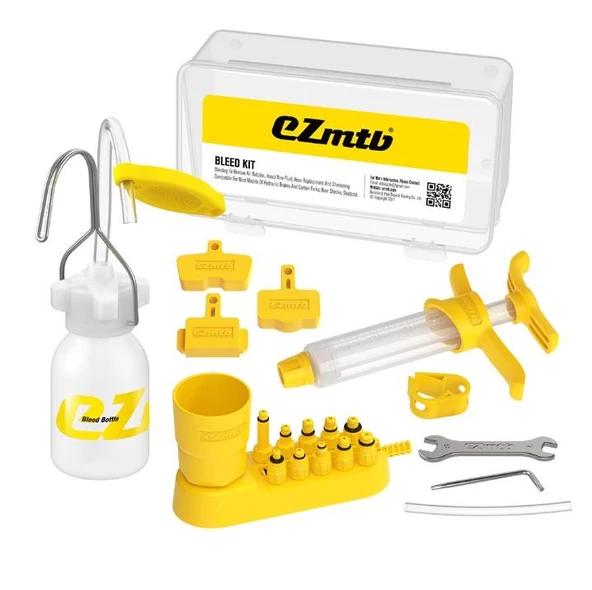 EzMTB DSC-803 Bisiklet Hidrolik Fren Tamir Bakım Kiti Sarı Mineral Yağ Basma Kiti ürün görseli