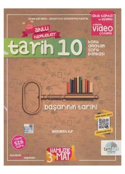 10. Sınıf Tarih Akıllı Hamleler Konu Anlatan Soru Bankası Tammat Yayınları