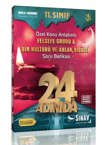 11. Sınıf Felsefe Grubu Din Kültürü ve Ahlak Bilgisi 24 Adımda Özel Konu Anlatımlı Soru Bankası Sına ürün görseli 1