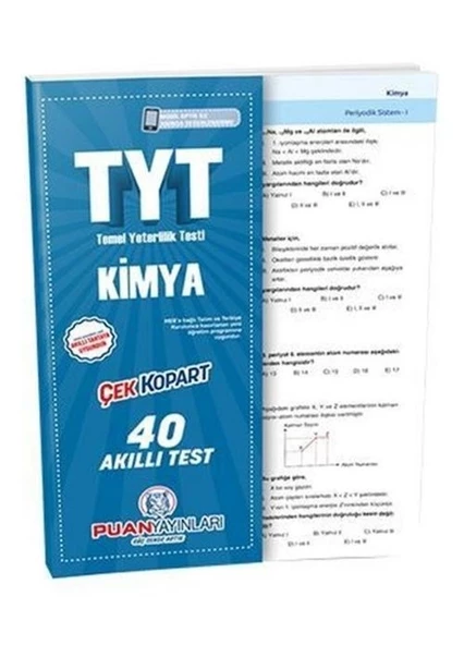 2023 TYT Kimya Yaprak Test Puan Yayınları