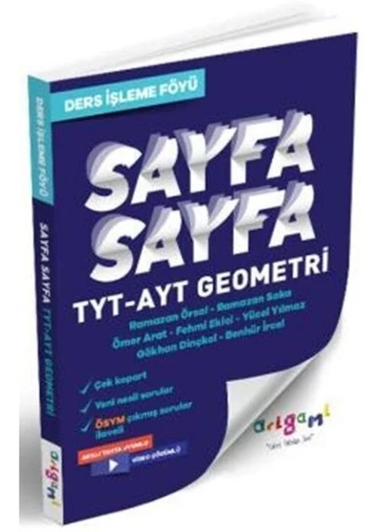 TYT-AYT Geometri Ders İşleme Föyü Tammat Yayıncılık