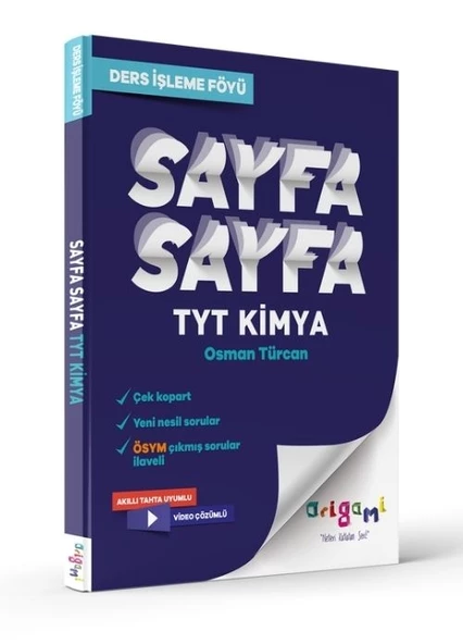 TYT Kimya Sayfa Sayfa Ders İşleme Föyü Tammat Yayıncılık