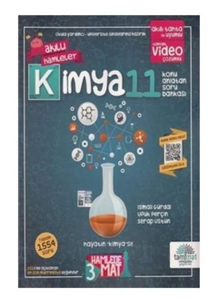 11. Sınıf Kimya Konu Anlatan Soru Bankası Tammat Yayıncılık ürün görseli 1