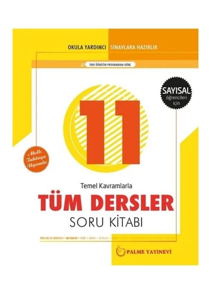 11. Sınıf Sayısal Tüm Dersler Soru Bankası Palme Yayınevi ürün görseli 1