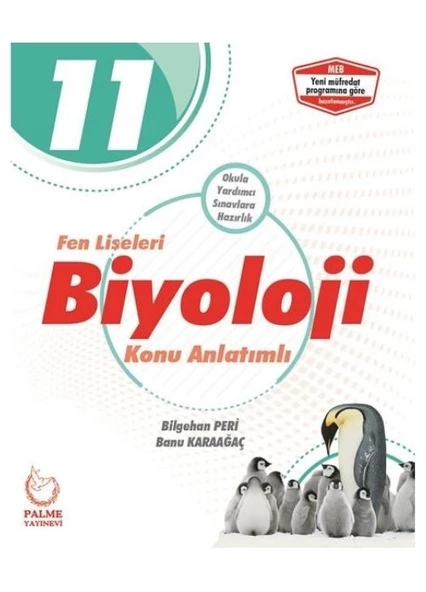 11. Sınıf Fen Liseleri Biyoloji Konu Anlatımlı Palme Yayıncılık