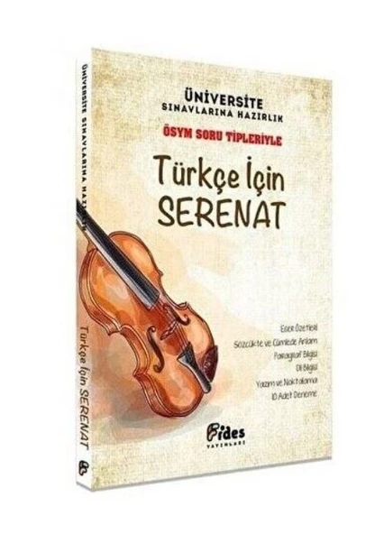 ÖSYM Soru Tipleriyle Türkçe İçin Serenat Fides Yayınları