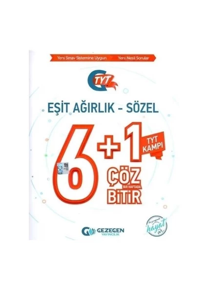 YKS TYT Eşit Ağırlık Sözel 6+1 Çöz Bitir Gezegen Yayıncılık