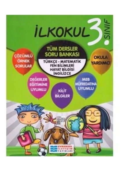 3. Sınıf Tüm Dersler Soru Bankası Evrensel İletişim Yayınları ürün görseli 1
