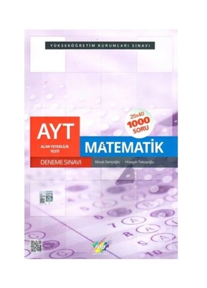 AYT Matematik 25x40 Deneme Sınavı FDD Yayınları