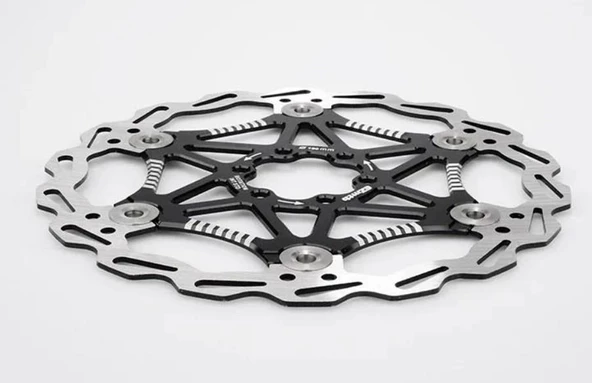 EzMTB 160 mm Bisiklet Disk Fren Rotoru 160mm 6 Vida MTB Performans Rotor Siyah - 3