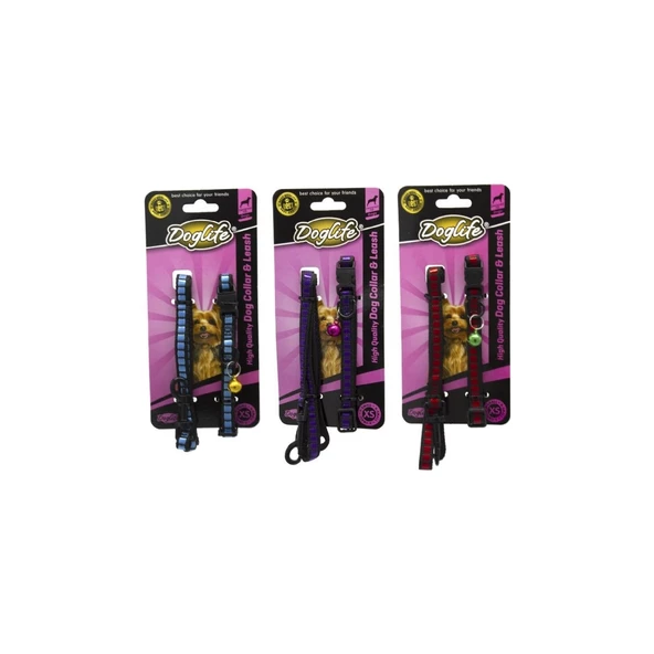 Doglife Boyun Tasması+Gezdirme 1cm Xsmall