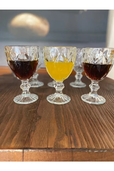 Dila Kahve Yanı Su Bardak 6’lı Royaleks-RYG8006 - 2
