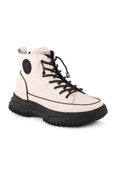 Guja 24K310-13 Kadın Bot Siyah Beyaz 36-41 - Resim 4