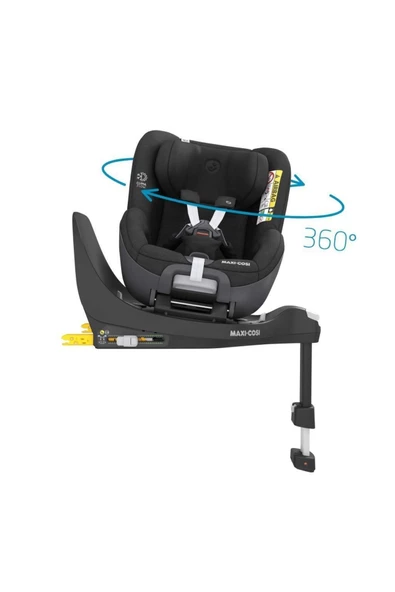 Maxi Cosi Pearl Adac'lı 0-18 Kg 360 Dönebilir Oto Koltuğu Authentic Black - Resim 2